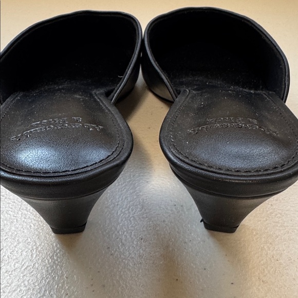 Abercrombie & Fitch black Pointed Toe Kitten Heel Mule Sandals size 8 - Picture 5 of 6